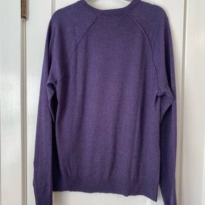 Mens Old Navy Crew Neck Raglan Long Sleeve Sweater Purple Size Large